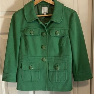 Halogen Green Medium Button-Up Jacket